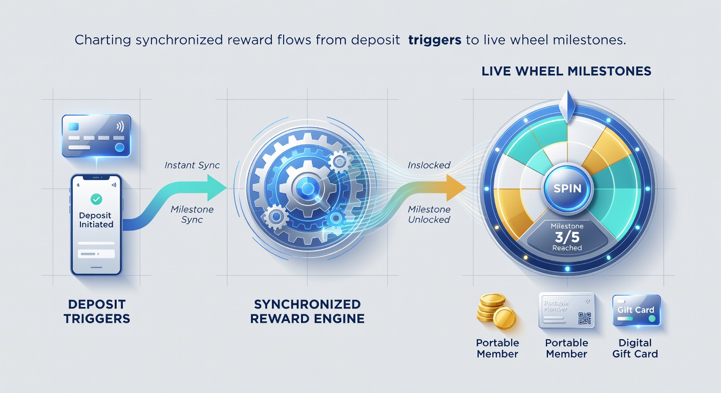 Visualisierung der Synchronisation zwischen mobilen Transaktionen und Live-Wheel-Etappen