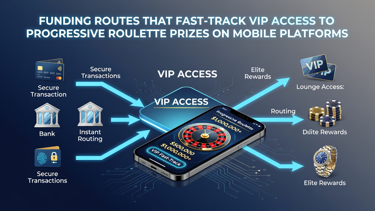 Illustration von VIP-Level-Aufstiegen durch mobile Einzahlungen in Roulette-Apps mit progressiven Preisen