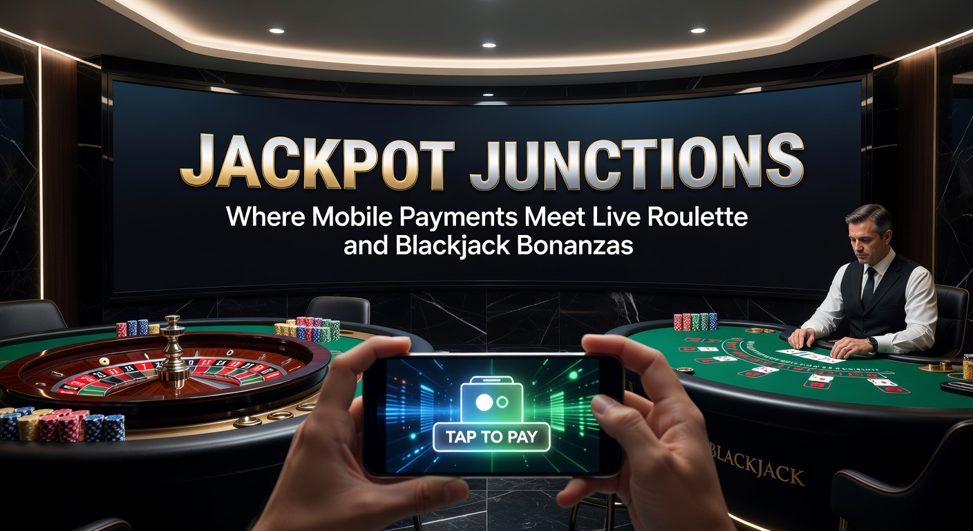 Smartphone mit Live-Roulette-Tisch und mobiler Zahlungs-App im Vordergrund, das die nahtlose Integration von Zahlungen und Live-Spielen zeigt