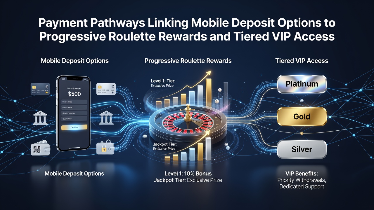 Fortschritt durch VIP-Stufen und Roulette-Jackpots über mobile Einzahlungspfade