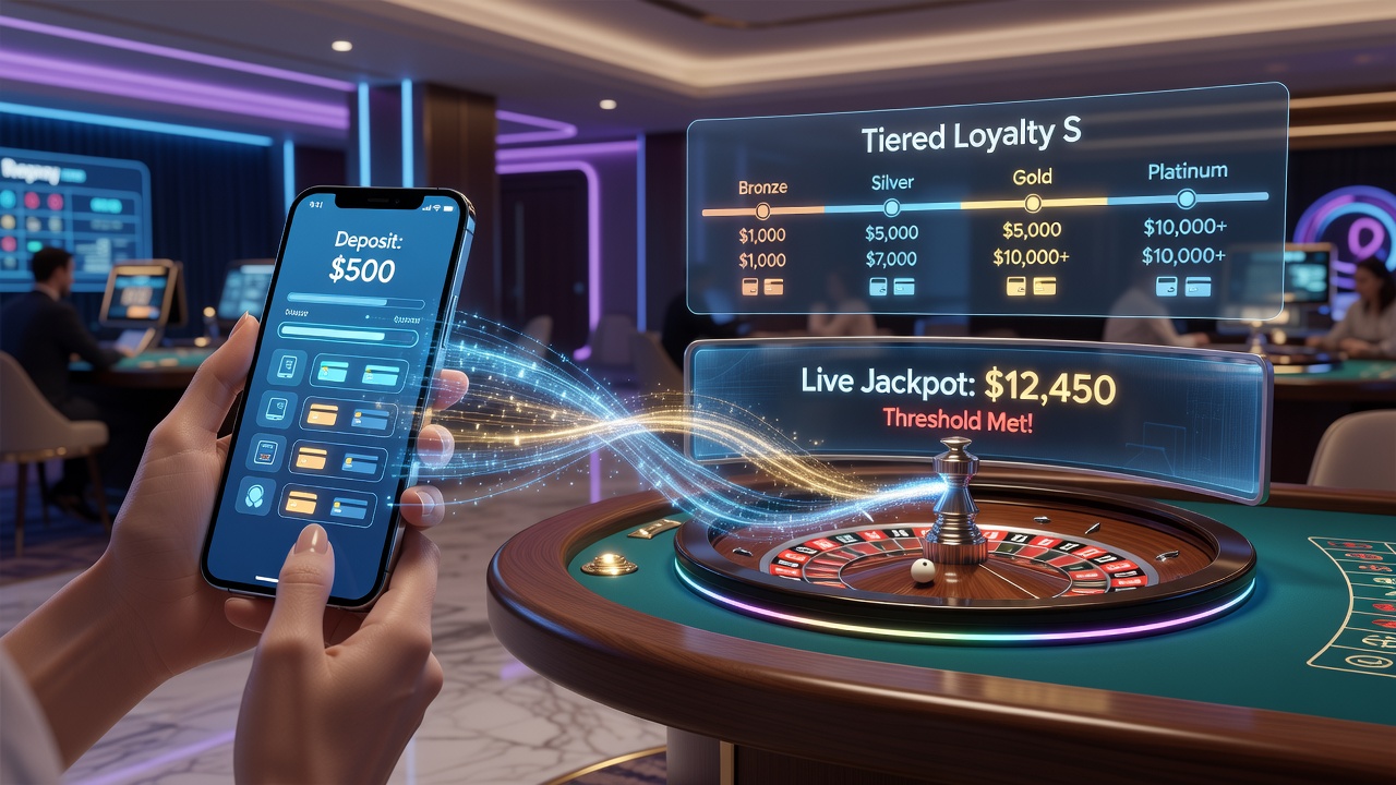 Visualisierung von Loyalty-Stufen und mobilen Transaktionen im Roulette-Kontext